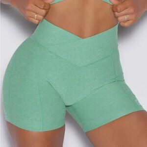 Bombshell Sportswear Tiny Waist Shorts - Sage